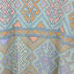 Vintage Chicos Design green Aztec geometric cotton shirt