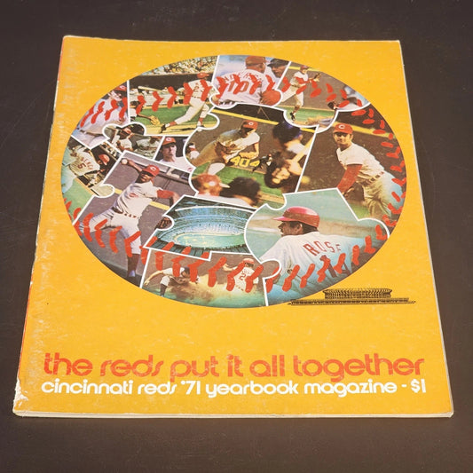 Cincinnati Reds 1971 centennial yearbook MLB vintage
