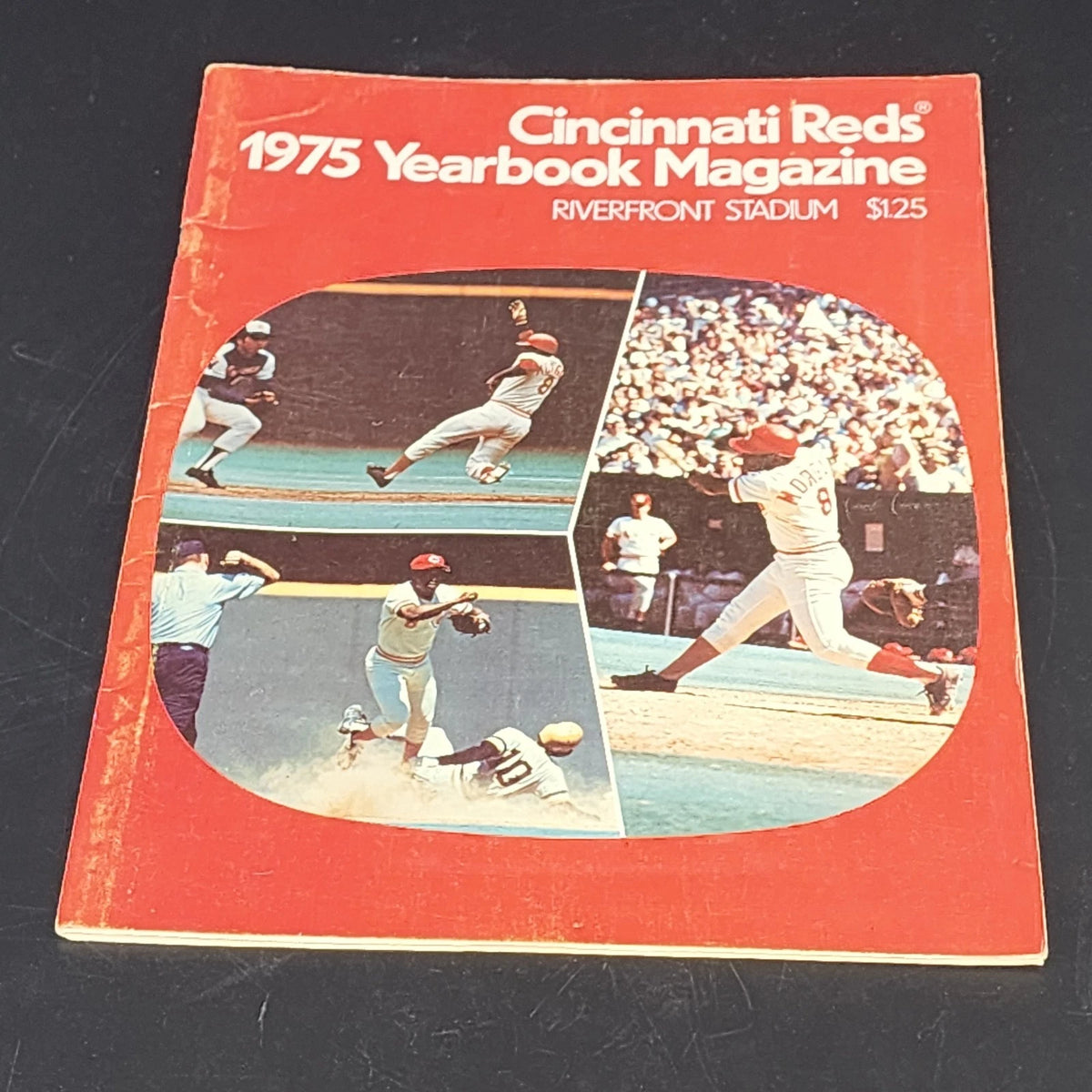 Cincinnati Reds 1975 yearbook with Pete Rose Johnny Bench Joe Morgan