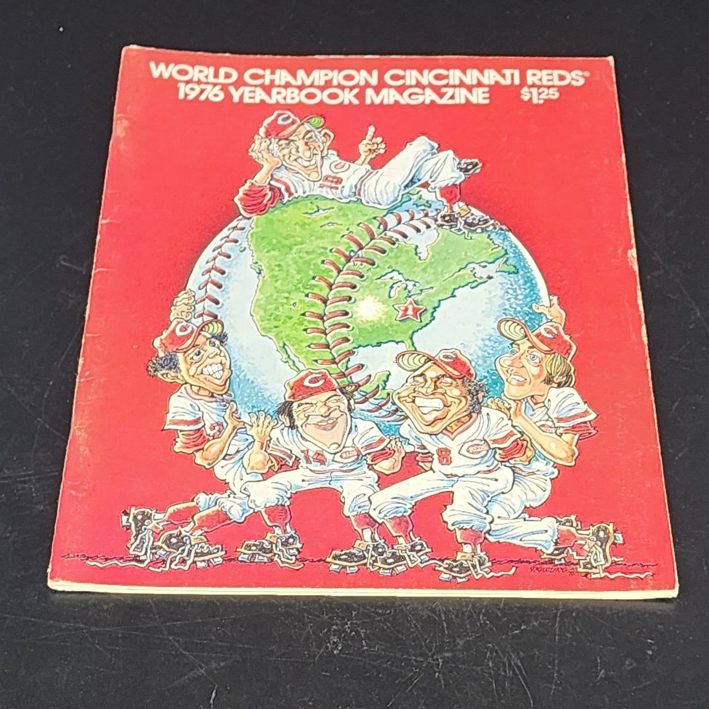 1976 cincinnati reds world champions yearbook vintage mlb