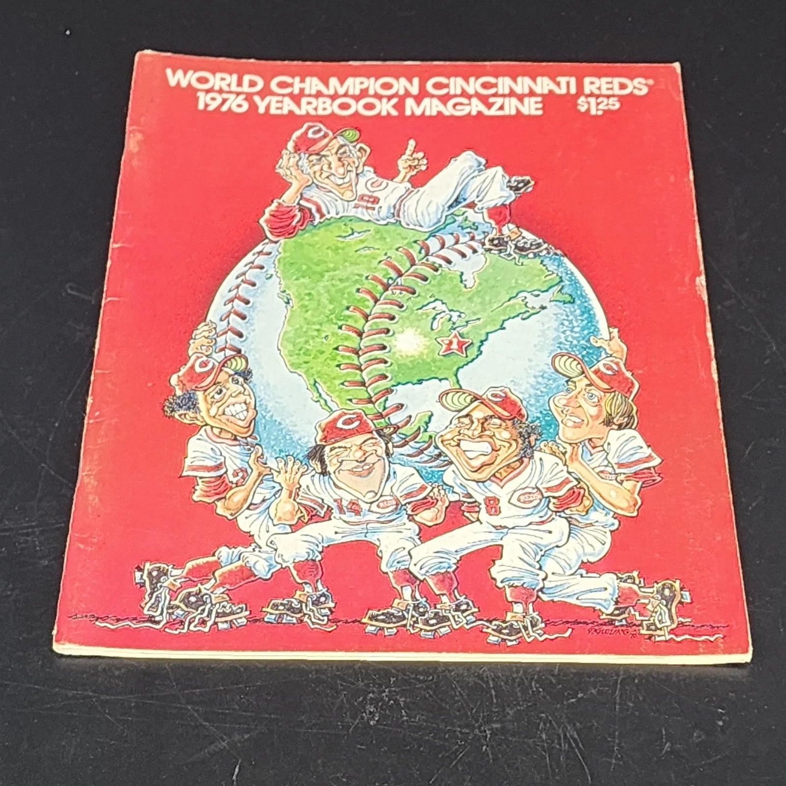 1976 cincinnati reds world champions yearbook vintage mlb