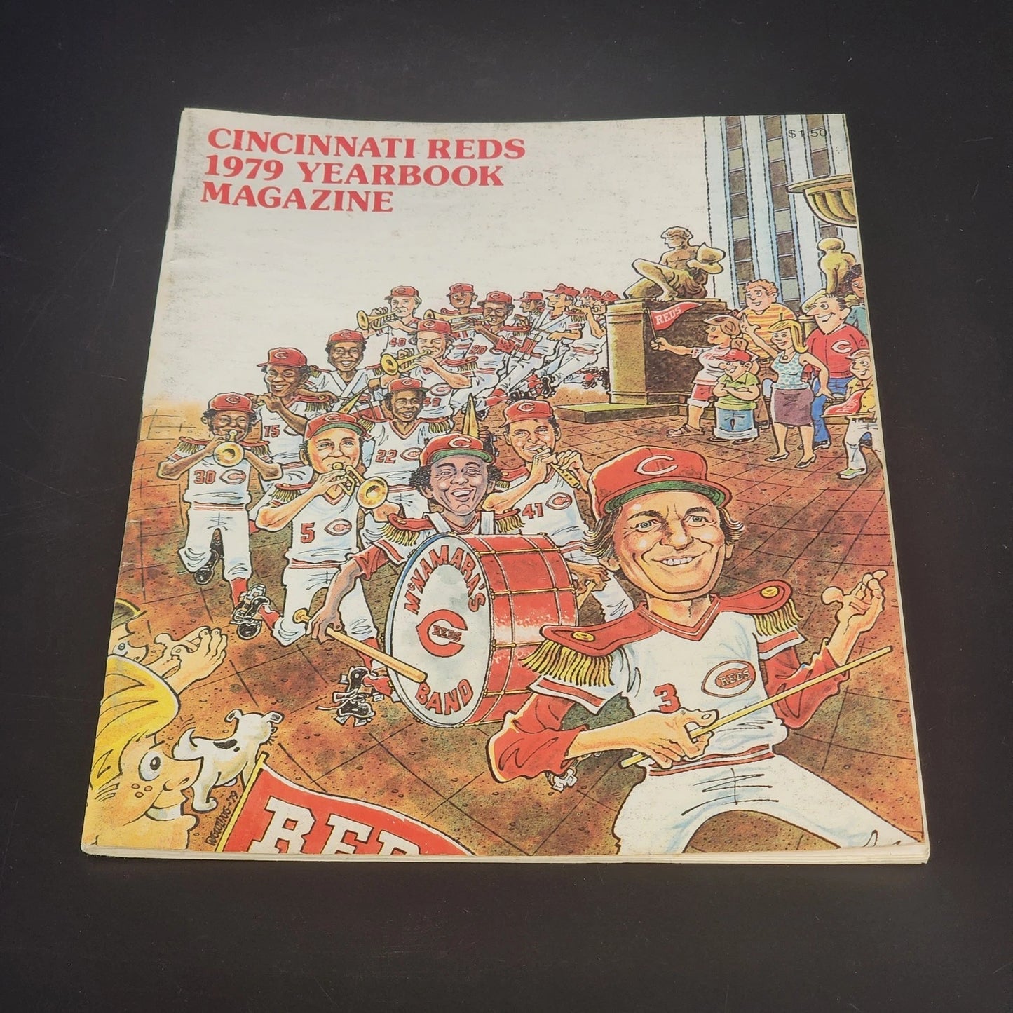 1979 Cincinnati Reds official MLB yearbook vintage magazine