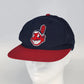 Cleveland Indians blue red snapback cap MLB