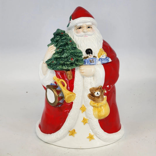 Vintage ceramic Santa Claus cookie jar
