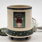 Vintage Crazy Mountain ceramic votive warmer with snowman design