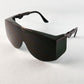 Crews Tacoma welding safety glasses green lens shade 5.0 adjustable arms
