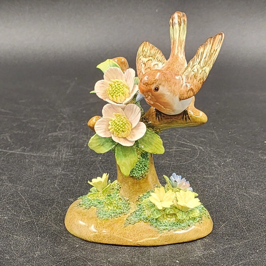 Crown Staffordshire Robin No 5 fine bone china figurine by J T Jones