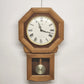 Daniel Dakota octagon oak wall clock with pendulum and Westminster chime