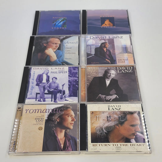 David Lanz 8 CD Lot New Age Piano Natural States Vision Sacred Road Romantic