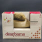 Dearfoams Women's Memory Foam Slippers Tan Heather Medium 7-8 Fur Trim