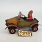 Department 56 Santa in car hand painted tin figurine