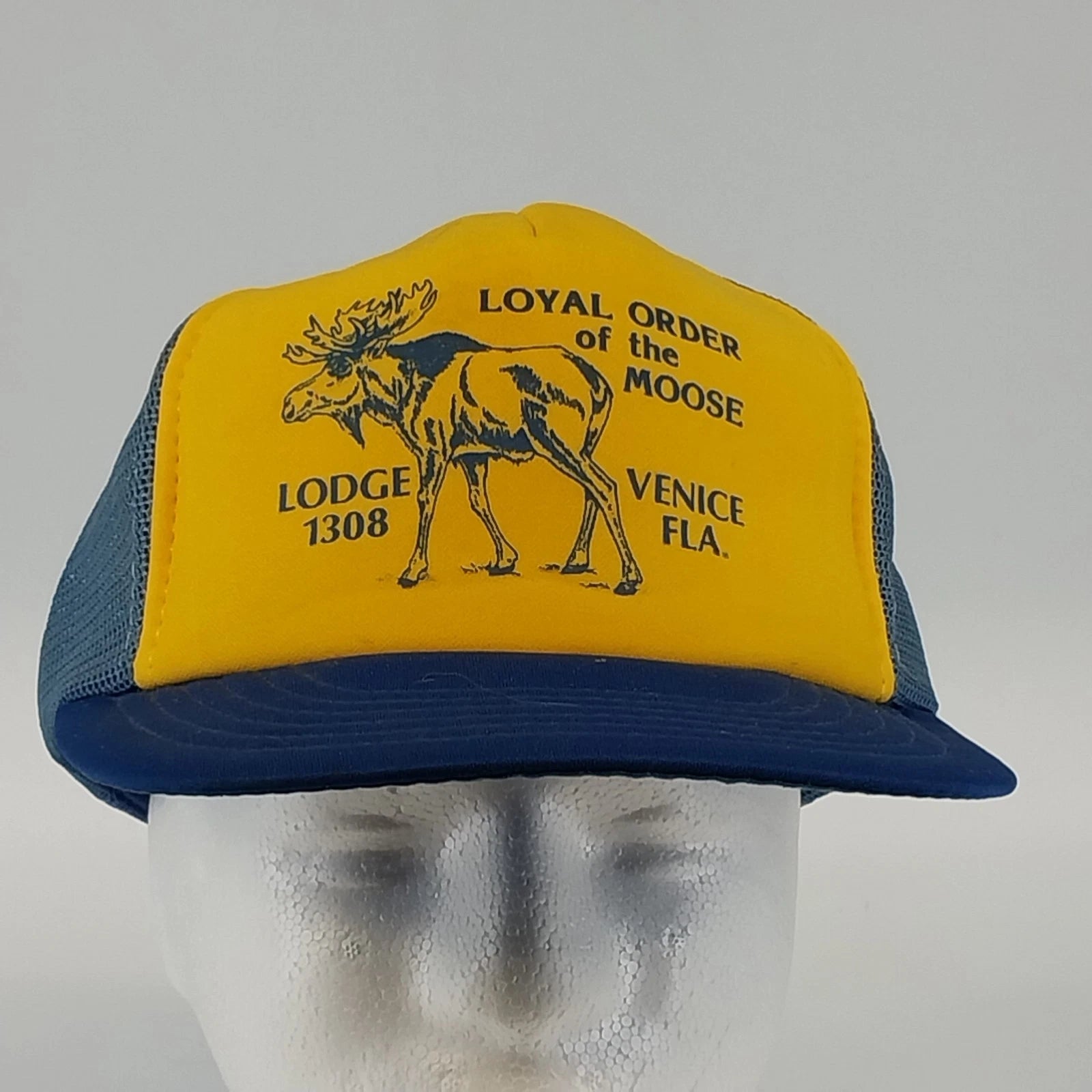 Vintage Moose Lodge 1308 Venice Florida mesh snapback hat