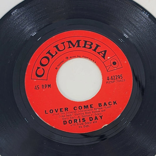 Doris Day 7 inch 45RPM vinyl record Lover Come Back and Falling Columbia 1962