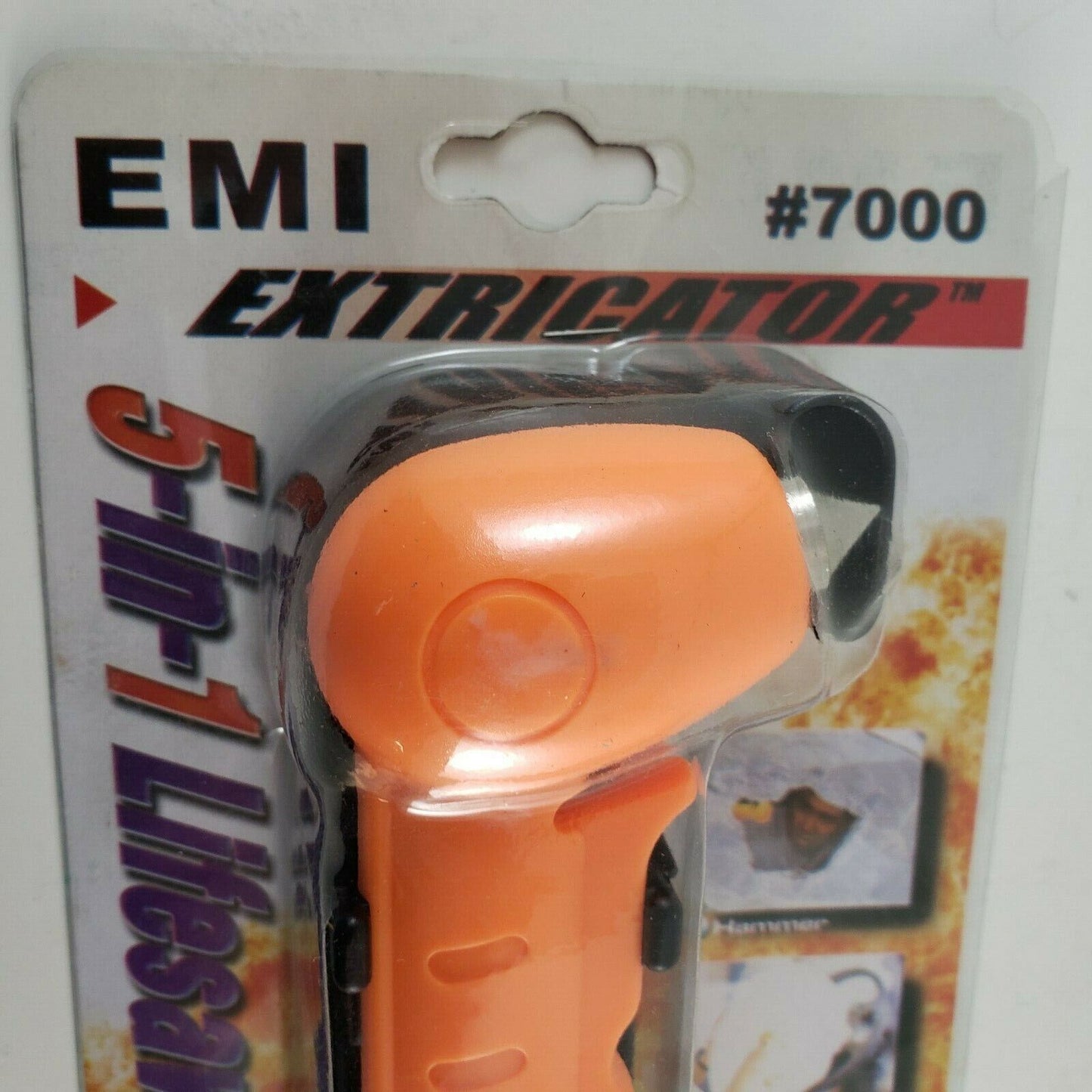 EMI Extricator 7000 orange 5 in 1 emergency lifesaver hammer rescue tool