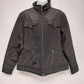 Eddie Bauer WeatherEdge womens black waterproof zip front jacket size XL