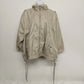 Eddie Bauer womens beige lightweight hooded zip front jacket XXL