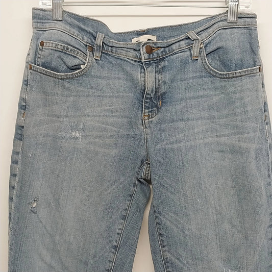 Eileen Fisher women's light wash straight leg jeans size 6