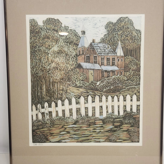 Elaine Wallace Castle House signed artist proof framed print
