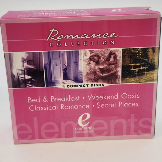 Elements Romance Collection 4 CD box set in pink and purple
