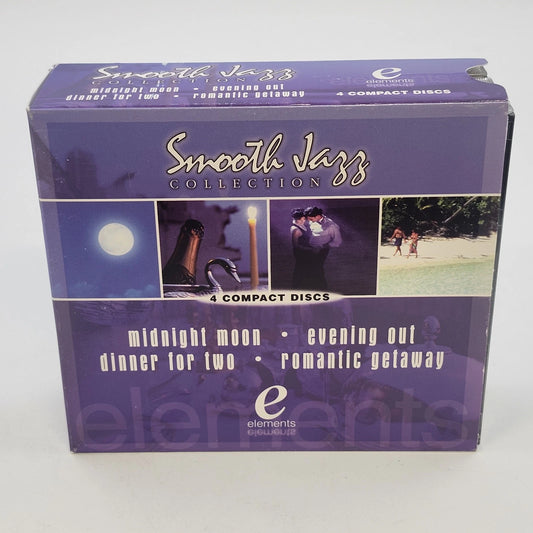 Elements 4 CD Smooth Jazz Collection box set in purple