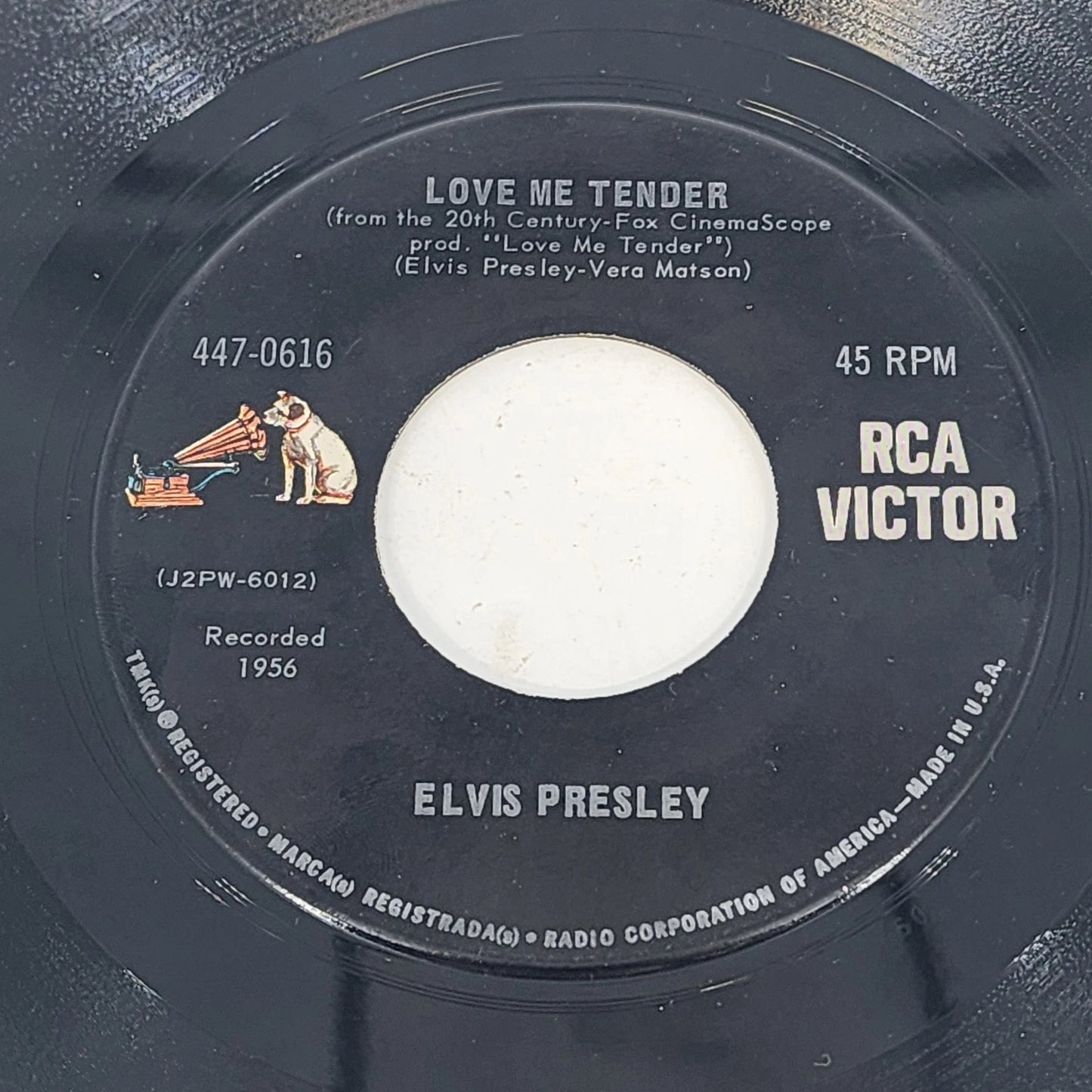 Elvis Presley Love Me Tender 45RPM vinyl