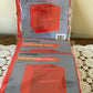 3 red collapsible fabric storage cubes by Essentials