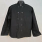 Fame Fabrics C10P black XL chef coat 10 button