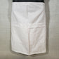 White half bistro apron two pockets E28