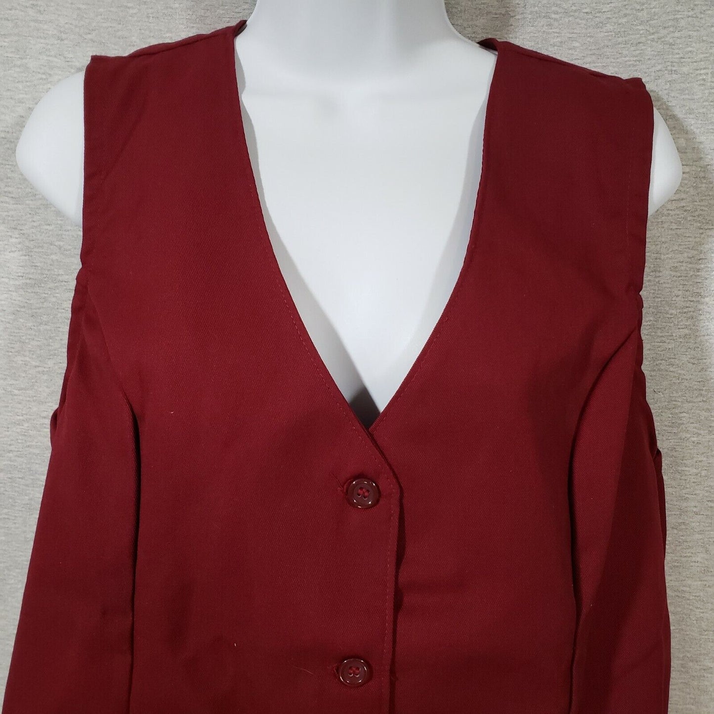 Fame Fabrics V93 burgundy women's tunic vest large