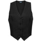 Black women’s fitted server vest Fame Fabrics V42L poly cotton twill