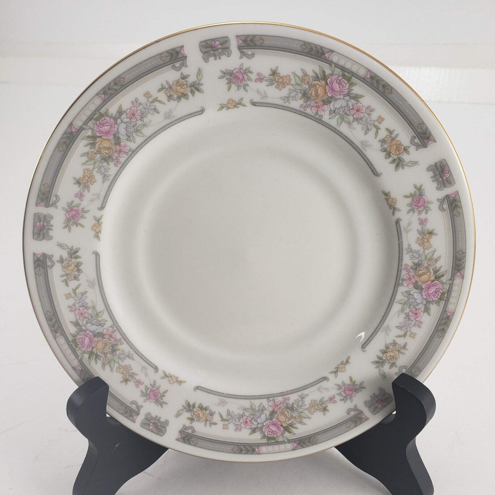 Farberware Southampton saucer 223K gold trim 1992 6.38 inch