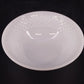 Vintage Federal Glass white milk glass cereal bowl with basketweave pattern