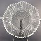 Federal Glass Pioneer fruit bowl clear ruffled edge 11in vintage