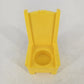 Yellow Fisher Price Little People castle throne chair 1974 vintage toy