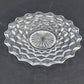 Fostoria American clear glass salad plate with cubist starburst design