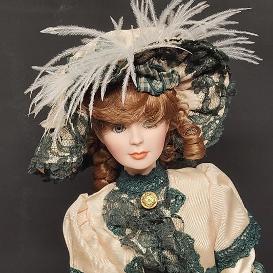 franklin heirloom laureen londonderry porcelain doll musical