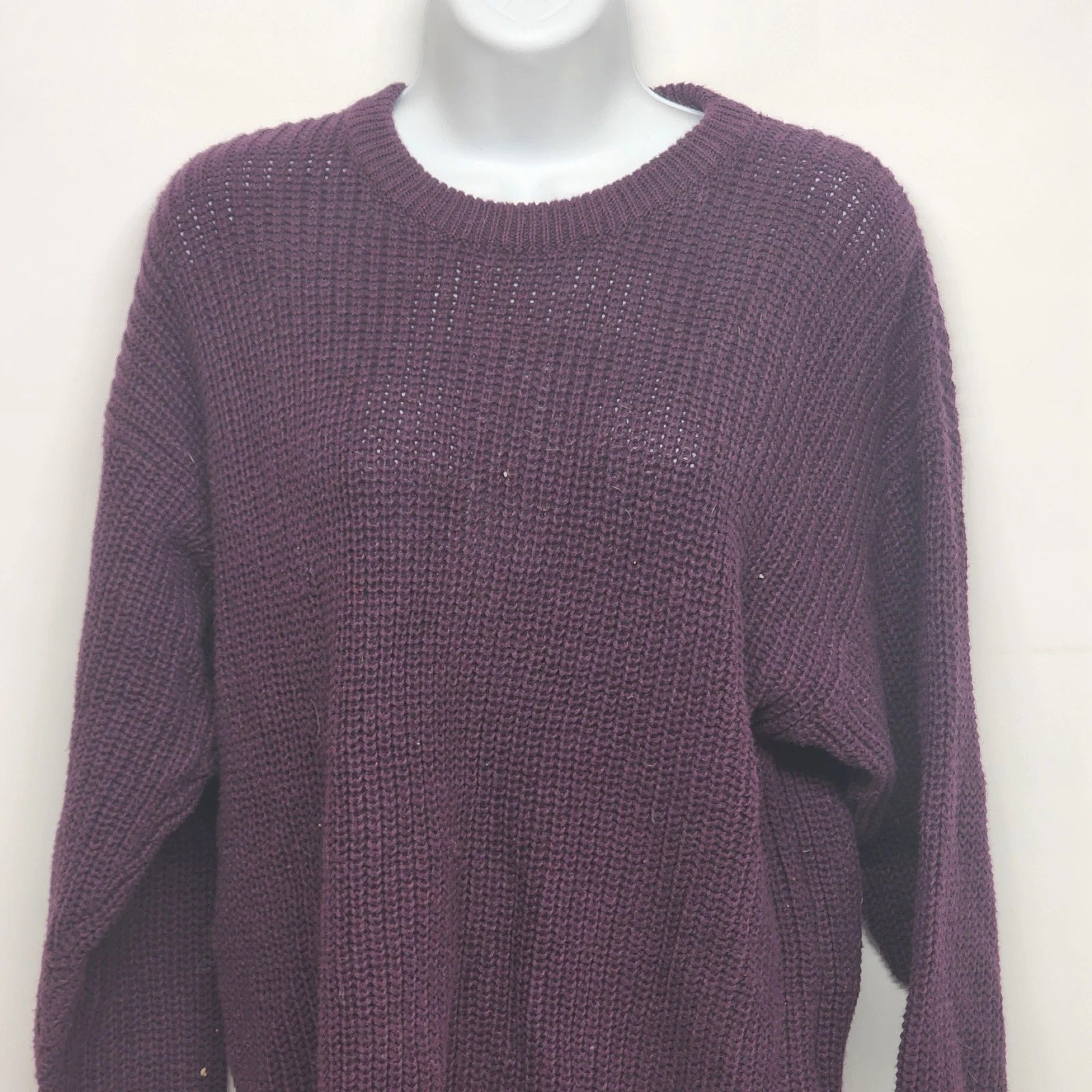 Vintage Gachet purple geometric knit sweater