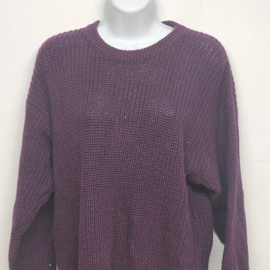 Vintage Gachet purple geometric knit sweater