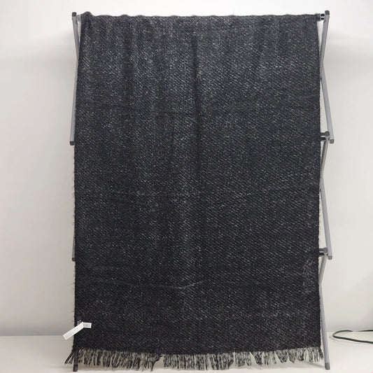 Galeries Lafayette Paris black and white oversized scarf shawl wrap