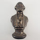 Bronze glazed ceramic bust of George Washington marked F Jackson