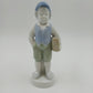 6.5 inch Gerold Porzellan porcelain schoolboy figurine with satchel