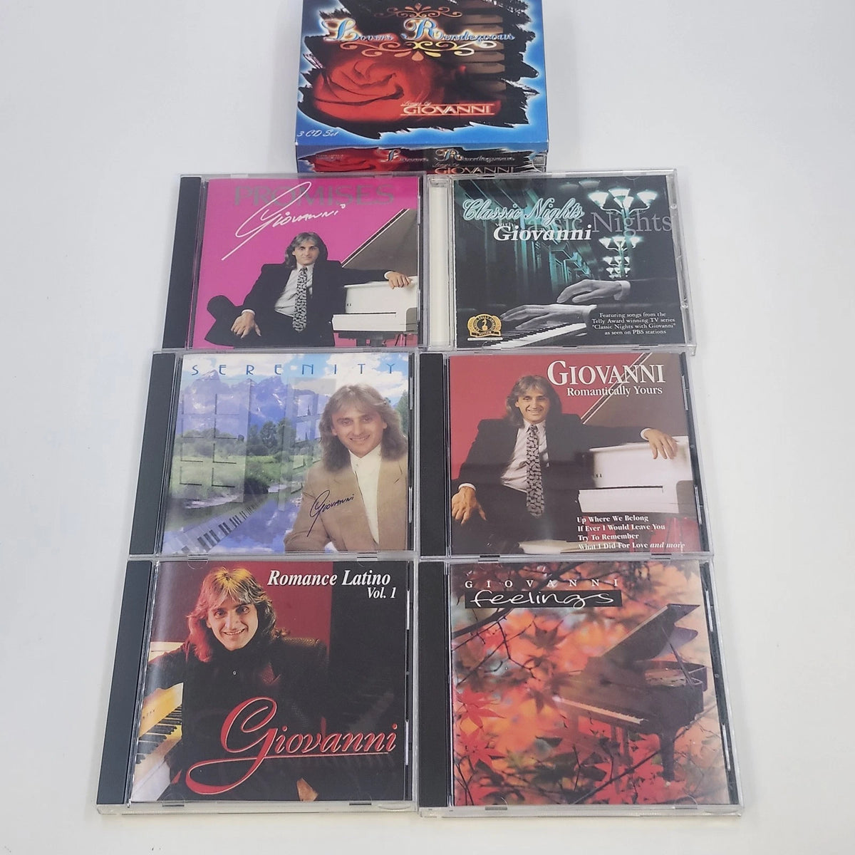 Giovanni Marradi collection of 9 romantic piano and instrumental CDs