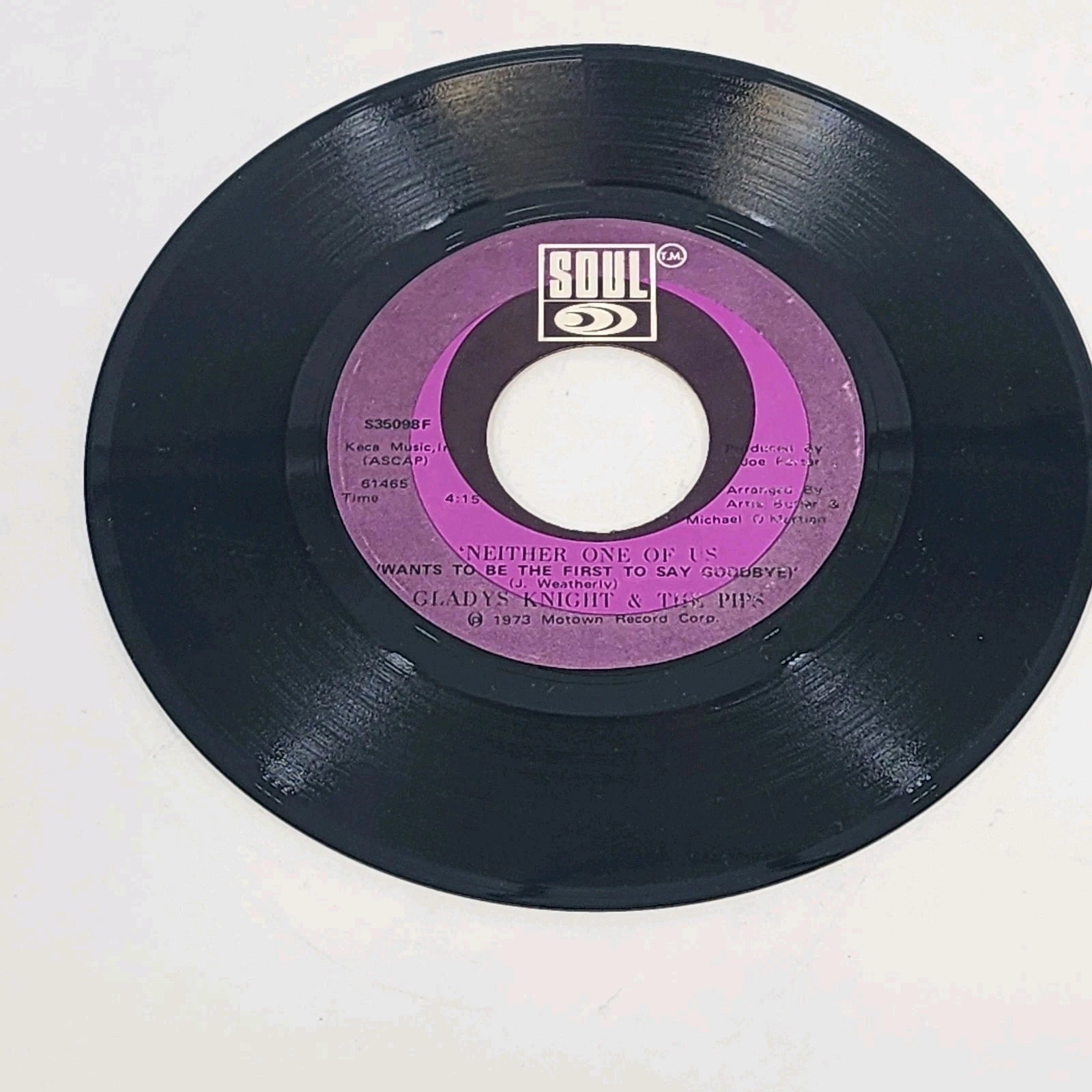 Gladys Knight 1973 45RPM soul vinyl record