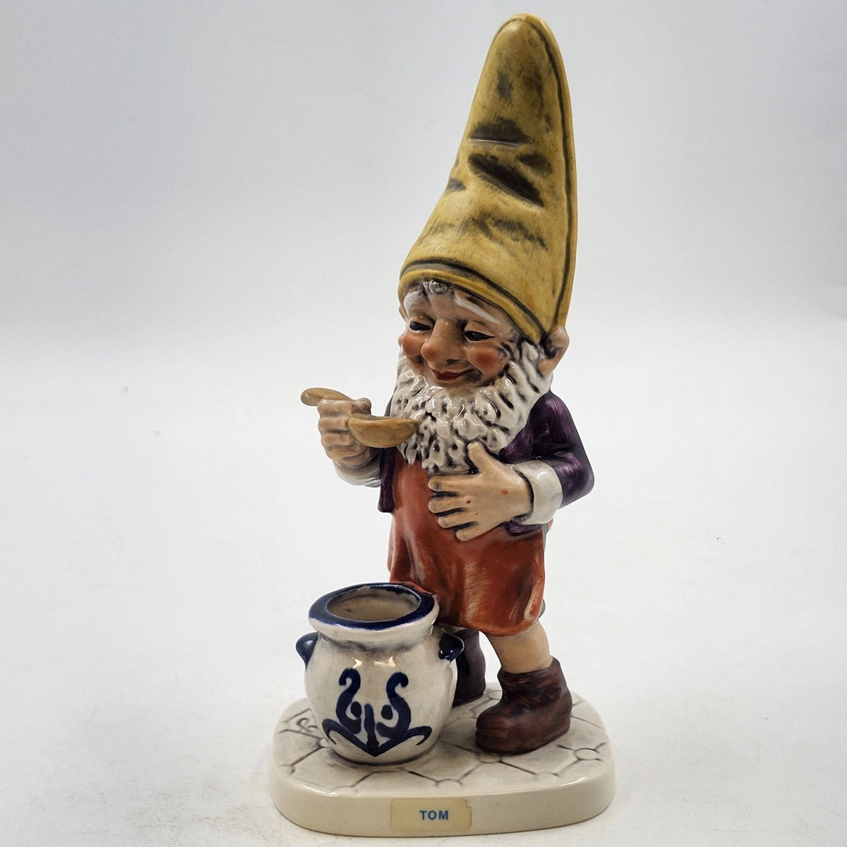 Vintage Goebel Co-Boy Sam the Gourmet gnome with cooking pot and spoon