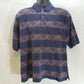 Grand Slam men's large blue short sleeve golf polo shirt with red and yellow design