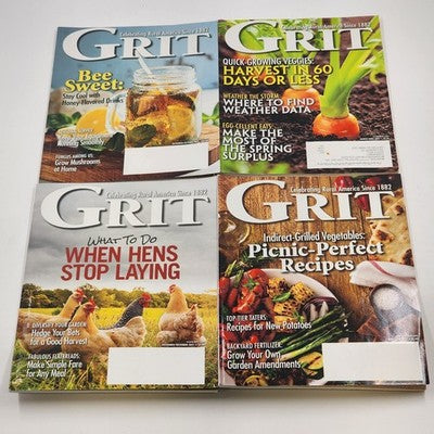 Grit Magazine 2021 lot of four homesteading and gardening issues