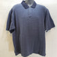 Haggar City Casuals men's XL blue cotton short sleeve polo golf shirt