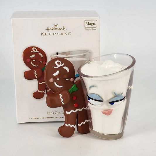 Hallmark Keepsake 2012 Let's Get It On musical gingerbread ornament with Marvin Gaye song