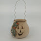 Handmade ceramic jack o lantern candle luminary