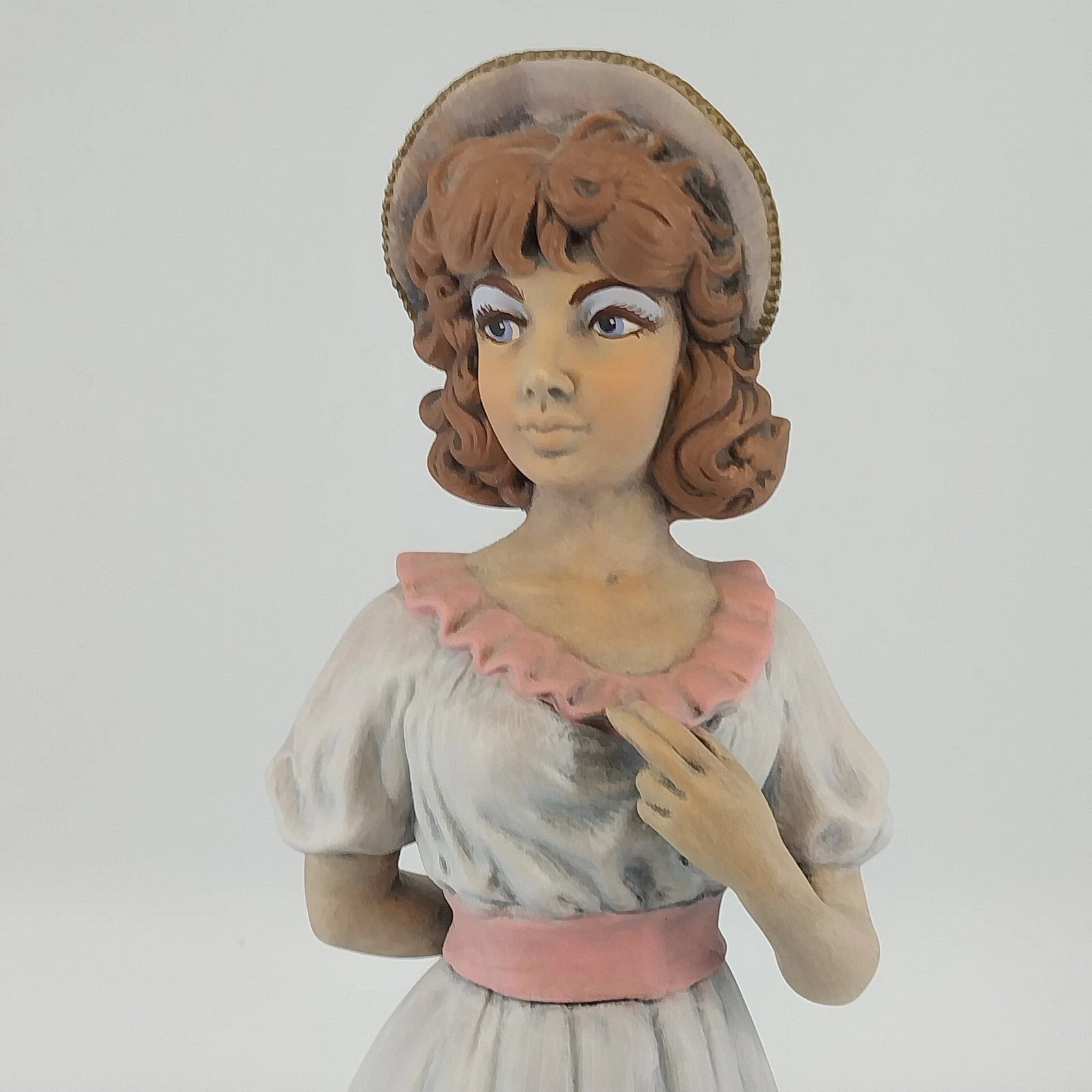 Vintage Holland Mold hand painted ceramic lady figurine
